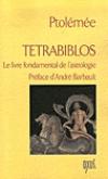 Couverture du livre Tetrabiblios : le livre fondamental de l'astrologie