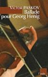 Couverture du livre Ballade pour Georg Henig